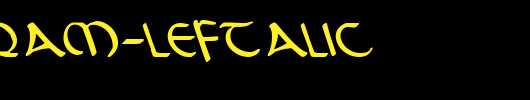 Tristram-Leftalic.ttf类型，T字母英文