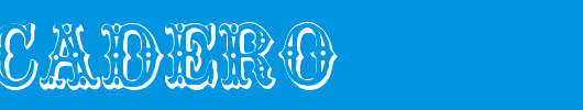 Trocadero.ttf类型，T字母英文