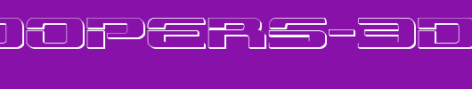 Troopers-3D-Expanded.ttf类型，T字母英文
