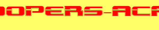 Troopers-Academy-Expanded.ttf类型，T字母英文