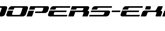 Troopers-Expanded-Italic.ttf类型，T字母英文