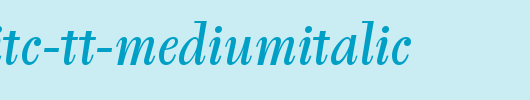 TyfaMdITC-TT-MediumItalic.ttf类型，T字母英文