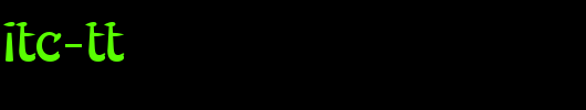 TypadosITC-TT.ttf类型，T字母英文