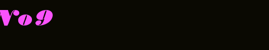 TypeNo9_英文字体