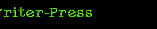 Typewriter-Press_英文字体