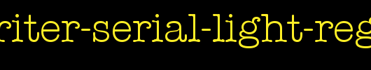 Typewriter-Serial-Light-Regular.ttf类型，T字母英文