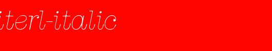 TypewriterL-Italic.ttf类型，T字母英文