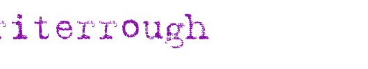 TypewriterRough.ttf类型，T字母英文