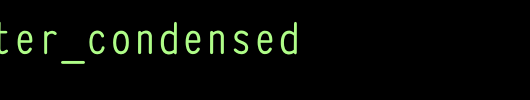 Typewriter_Condensed.otf类型，T字母英文