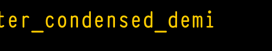 Typewriter_Condensed_Demi.otf类型，T字母英文