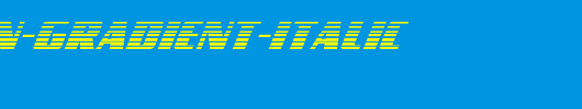 Typhoon-Gradient-Italic.ttf类型，T字母英文
