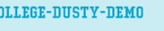 Typo-College-Dusty-Demo.otf类型，T字母英文