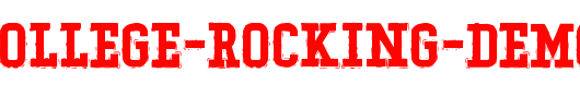 Typo-College-Rocking-Demo.otf类型，T字母英文
