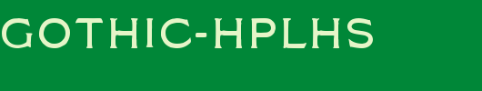 Typo-Gothic-HPLHS.ttf类型，T字母英文