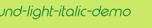 Typo-Round-Light-Italic-Demo.otf类型，T字母英文