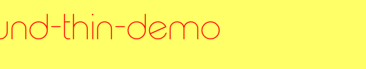 Typo-Round-Thin-Demo.otf类型，T字母英文