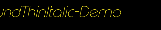 TypoRoundThinItalic-Demo_英文字体