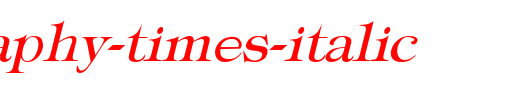 Typography-Times-Italic.ttf类型，T字母英文