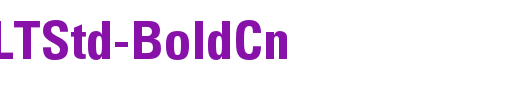 UniversLTStd-BoldCn_英文字体