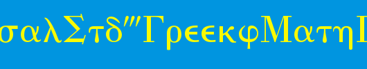 UniversalStd-GreekwMathPi_英文字体