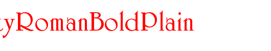 UniversityRomanBoldPlain_英文字体