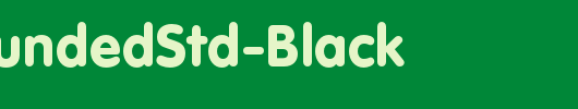VAGRoundedStd-Black_英文字体