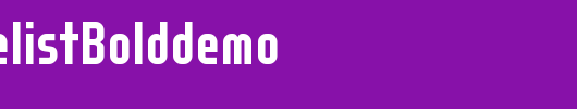 WOXModelistBolddemo_英文字体