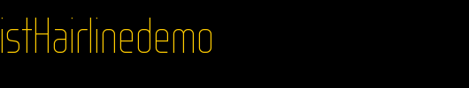 WOXModelistHairlinedemo_英文字体