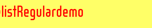 WOXModelistRegulardemo_英文字体
