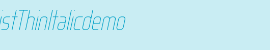 WOXModelistThinItalicdemo_英文字体