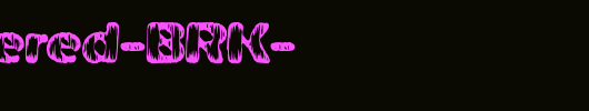 Weathered-BRK-_英文字体