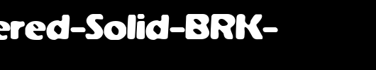 Weathered-Solid-BRK-_英文字体