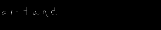 Whatever-Hand_英文字体
