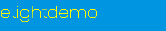 Widoltelightdemo_英文字体