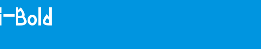 Yoshitoshi-Bold_英文字体