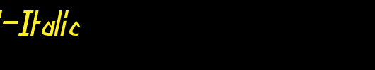 Yoshitoshi-Italic_英文字体