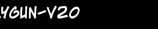 Zap-Raygun-V20_英文字体