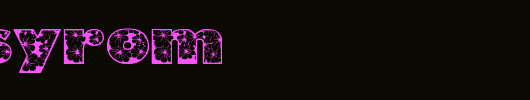 Zensyrom_英文字体