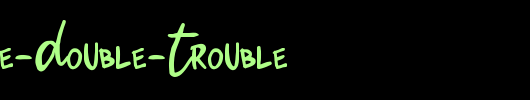 Zerocalcare-Double-Trouble_英文字体