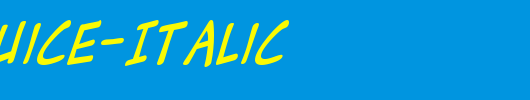 Zud-Juice-Italic_英文字体