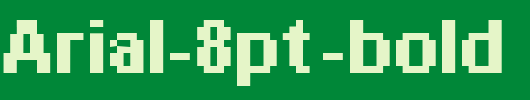 _px-Arial-8pt-bold_英文字体