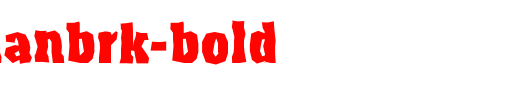a_AssuanBrk-Bold_英文字体