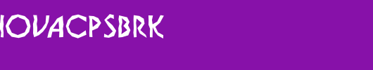 a_BosaNovaCpsBrk_英文字体