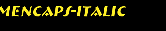 a_BremenCaps-Italic_英文字体