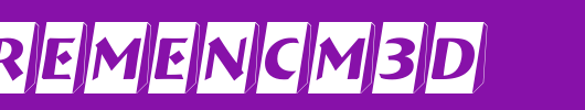 a_BremenCm3D_英文字体
