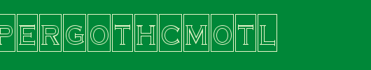 a_CopperGothCmOtl_英文字体