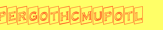 a_CopperGothCmUpOtl_英文字体