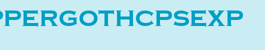 a_CopperGothCpsExp_英文字体