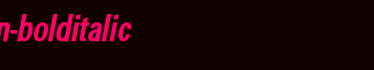 a_GroticCn-BoldItalic_英文字体