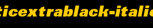 a_GroticExtraBlack-Italic_英文字体